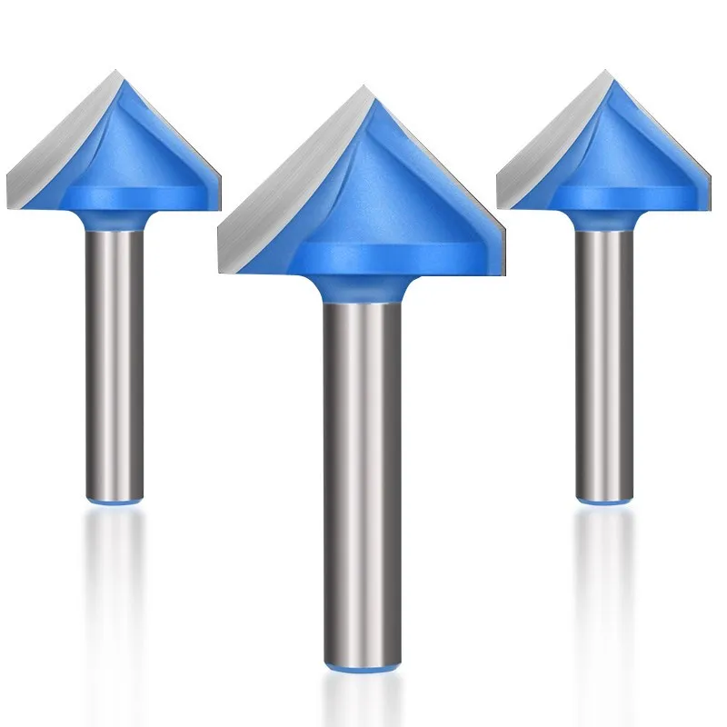 6/8mm V Form CNC Holz Fräser 60-150 Grad 3D Wolfram Hartmetall Gravur Router Bit für Holzbearbeitung Schlitzen Cutter Bit – Detail 7