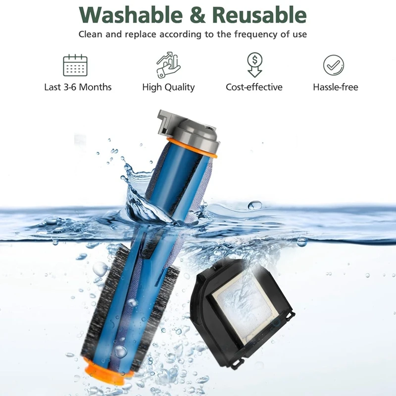 B99A-For Shark RV2310AE Matrix Robot Vacuum Cleaner Main Side Brush HEPA Filters Vacuum Replacement Parts