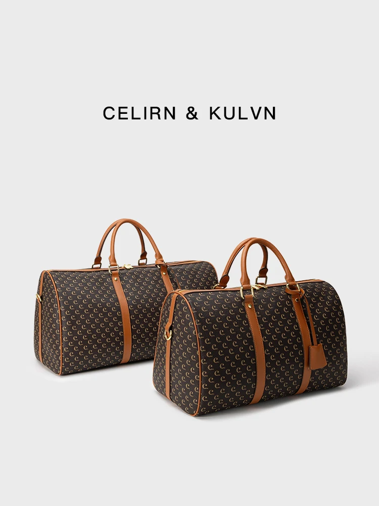 

Large Capaci Women's Handbag Travel Bag Busin Trip Portable Storage Bag Summer New Arrival Faionable PU Leather Bag