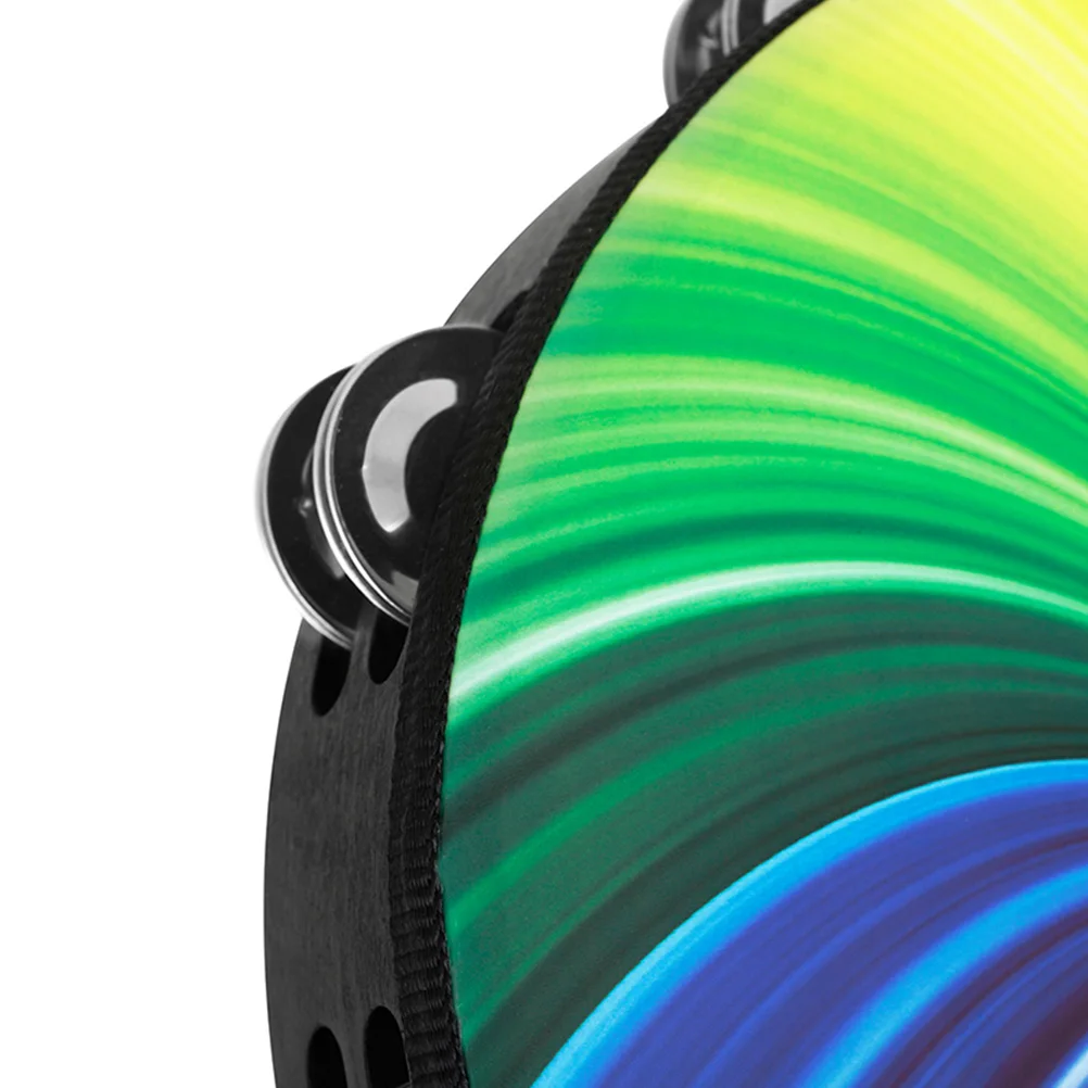 Tambourin H tambour jouet 10 pouces Double rangée coloré enfants Instrument de musique fête d'anniversaire faveur étudiant danse accessoire Percussion