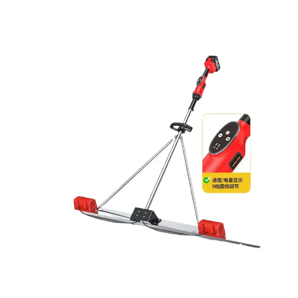 150cm Electric Concrete Polisher Level Floor Vibration Ruler Mortar Vibrator Screed Concrete Leveling Machine 48v