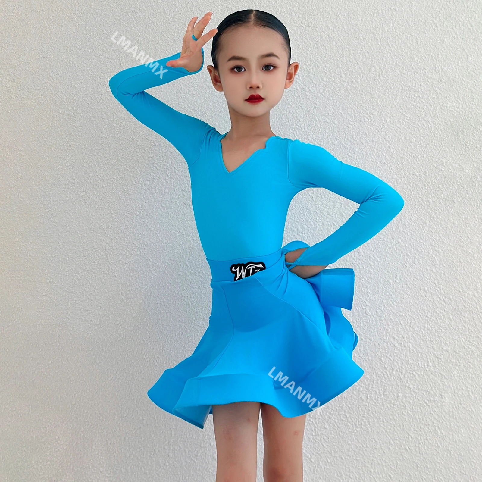 Robe de spectacle de danse latine pour filles, grande jupe Standard nationale professionnelle, nouvelle collection 2025