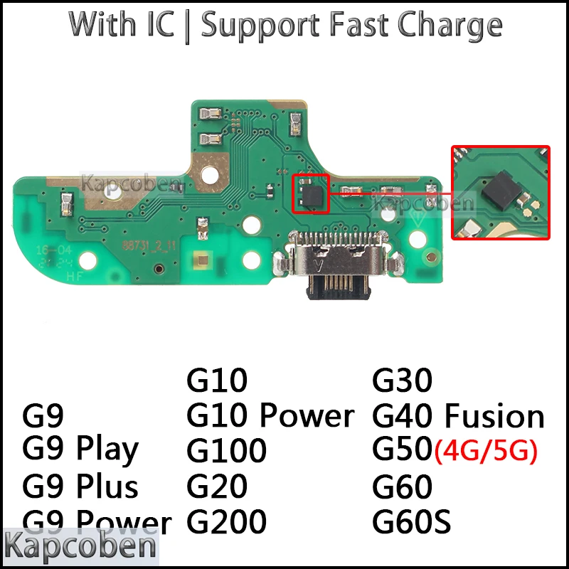 

Usb Dock Connector for Motorola Moto G9 G10 G100 G20 G200 G30 G40 G50 G60S Power Plus Play Charging Board Module Flex Ports