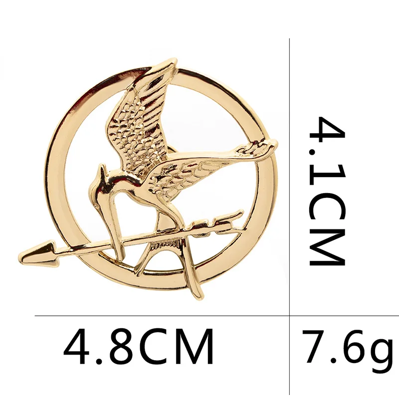 Fashion New Punk Style Mockingjay Pin Brooches Movie Jewelry