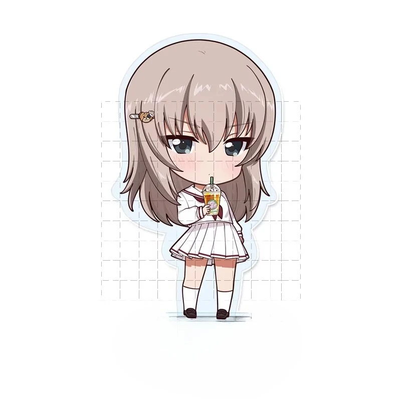 لعبة Nishizumi Miho Maho Darjeeling الاكريليك حامل دمية أنيمي Kathowa Anchovy Nishi Kinuyo نموذج لجسم لوحة تأثيري لعبة هدية #5