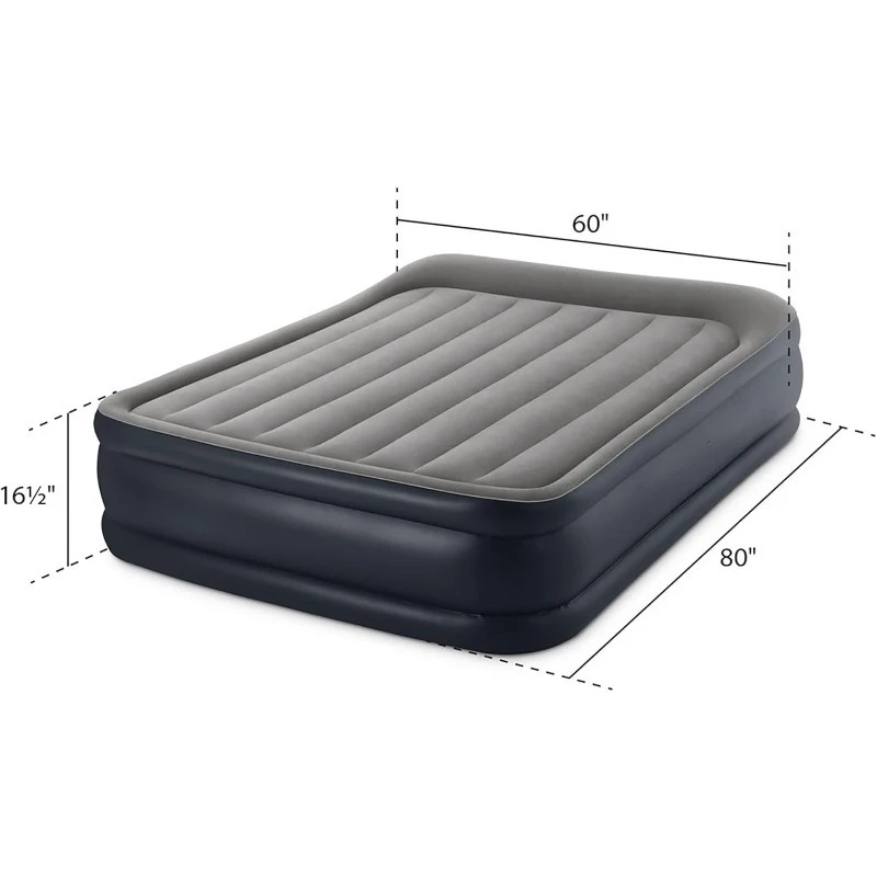 

64131ED Dura-Beam Plus Deluxe Pillow: Fiber-Tech – Twin Size – Built-in Electric Pump – 16.5in Bed Height