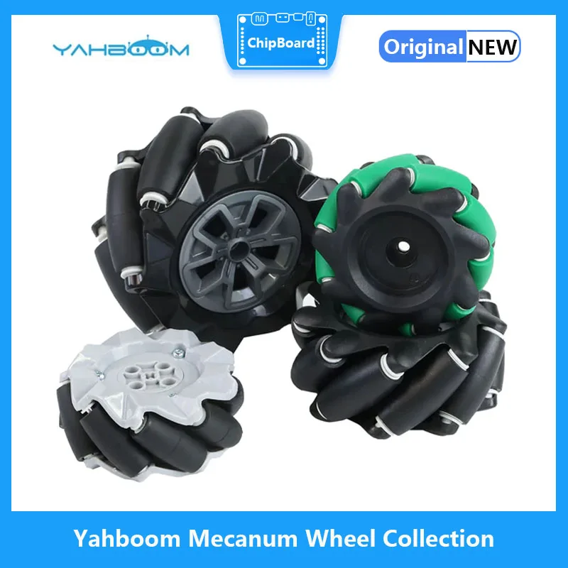 Yahboom-Robot de colección de ruedas Mecanum, coche inteligente, Motor de reducción Melan TT, ROS, omnidireccional, acoplamiento de neumáticos móviles