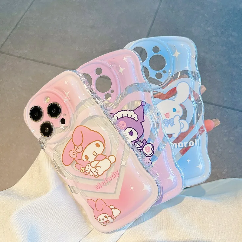 

Cinnamoroll My Melody Anime Kawaii MINISO Children iphone 16 15promax Case Cute Apple 14 Phone Cover Lovely Gifts for Girls