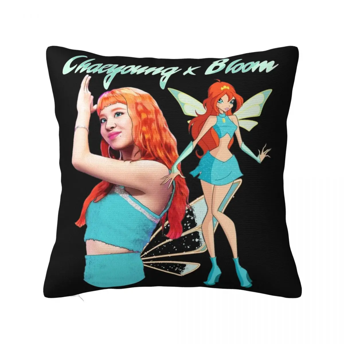 Chaeyoung X Bloom Pillowcase Merch Soft Cushion Cover kpop twice Throw Pillow Cover Home Decor Square Multi Size