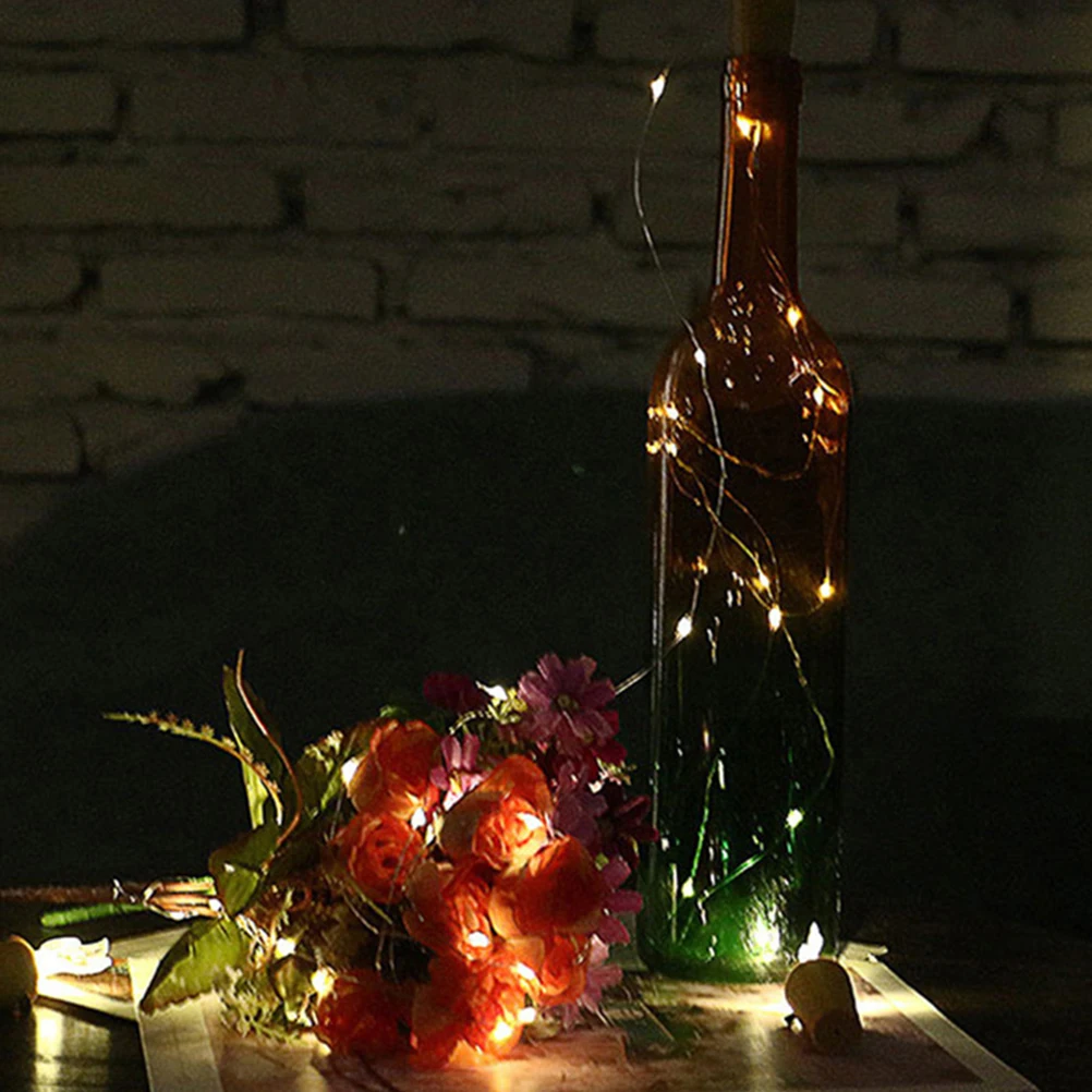 

2 Pcs Bottle Cork String Lights Fairy with Decorative Bottles