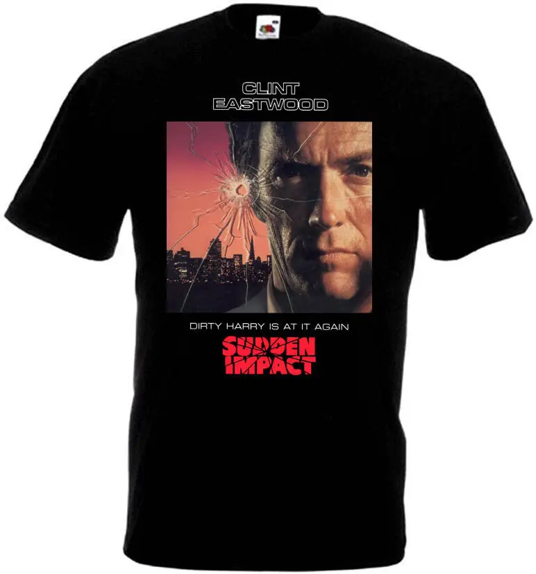 Sudden Impact v2 T shirt Clint Eastwood 100 cotton black all sizes S 5XL