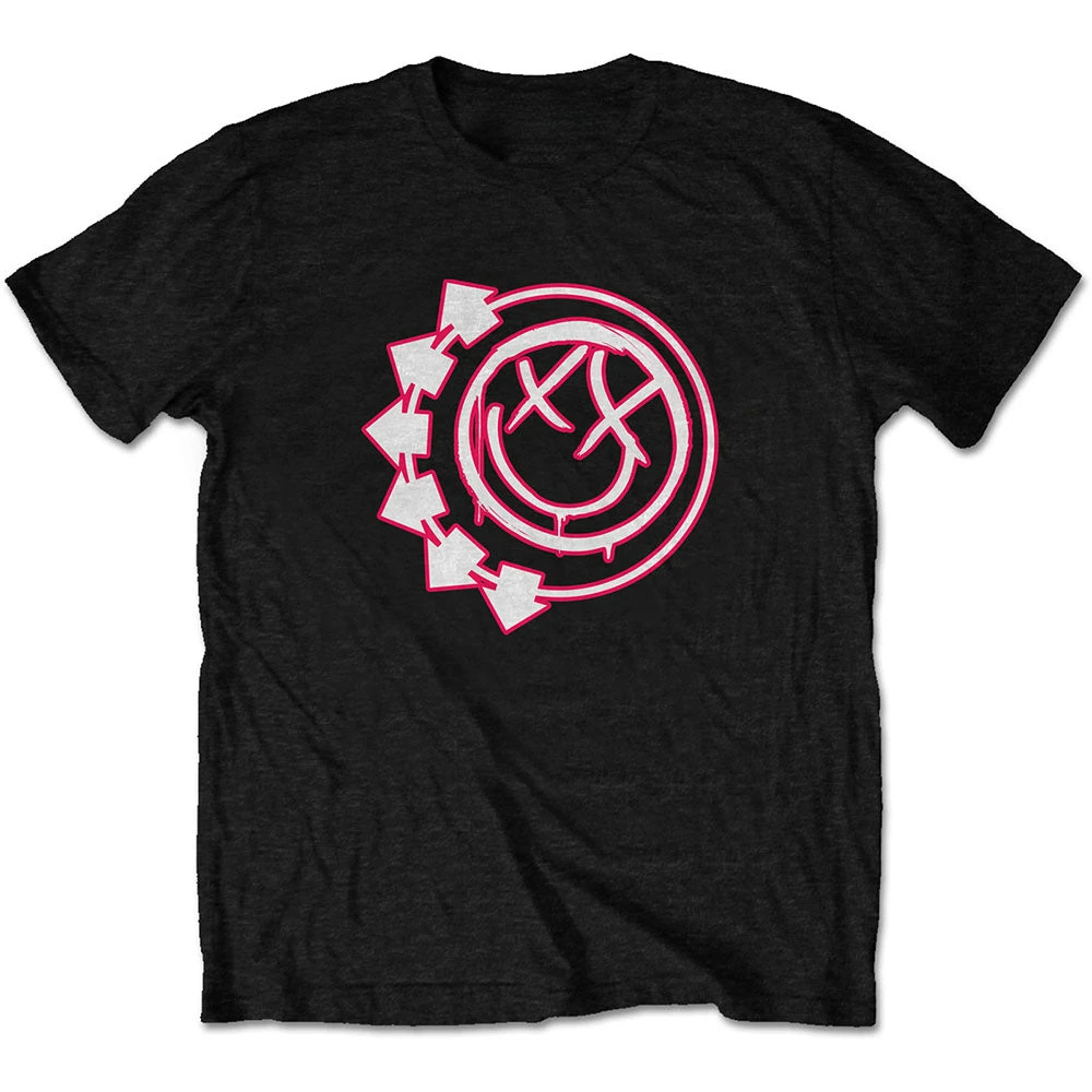 One More Time Spray Paint Blink-182 Band T-Shirt Cotton Graphic Tee Men Women Summer Streetwear