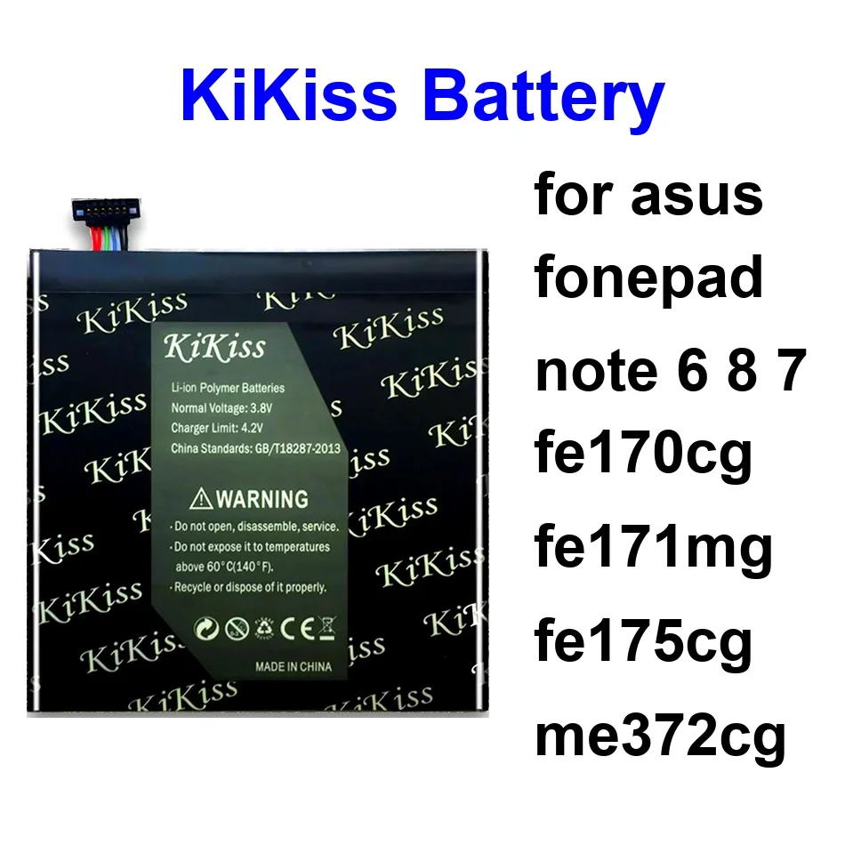 

Tablet Battery Durable C11P1310 C11P1331 C11P1327 4500-5000Mah For Asus Fonepad Note 6 8 7 Fe170cg Fe171mg Fe175cg Me372cg