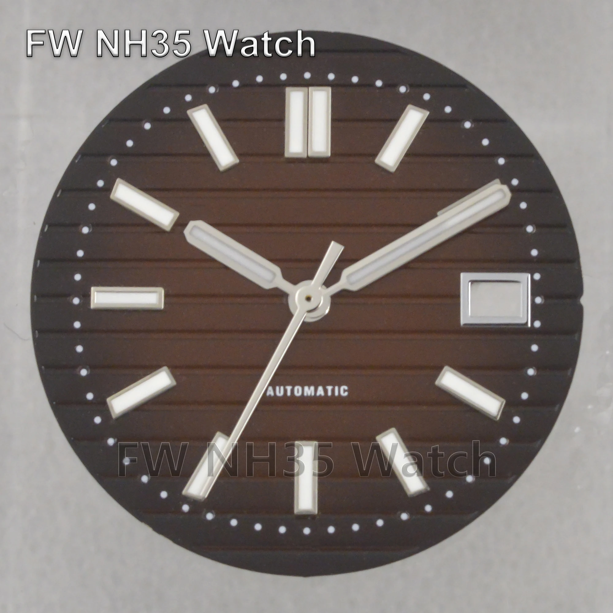 Wijzerplaat voor Nautilus 30.5mm Horloge Gezicht Horloge Accessoires Wijzerplaten Fit NH35 Mechanische Beweging Lichtgevende Wijzers Met Wijzerplaten