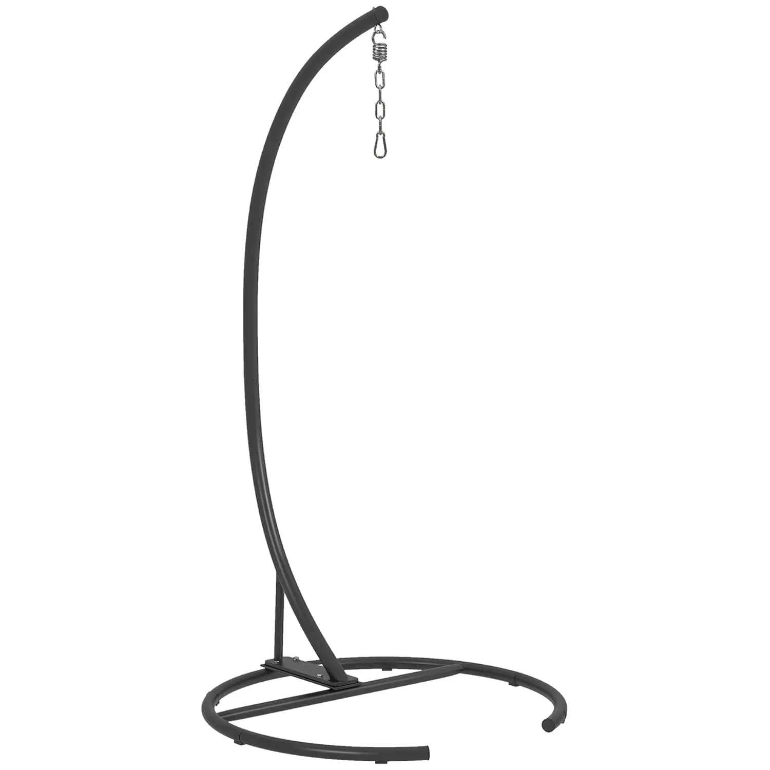 

Hanging Chair Stand with Round Base for Hammock Egg Porch Swing Indoor Outdoor Use Black, Customized