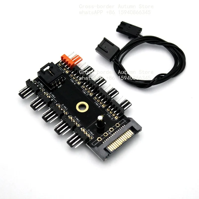 For Main board 4Pin/pin PWM hub, computer temperature control speed board, chassis four-wire fan controller
