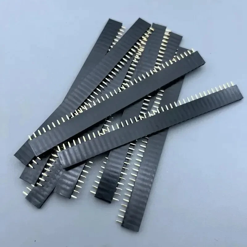 10pcs 1x40p Single Row Pin With 2.54 Breakable Pin Header PCB JST Connector Strip For Arduino DIY Kit Socket Connector
