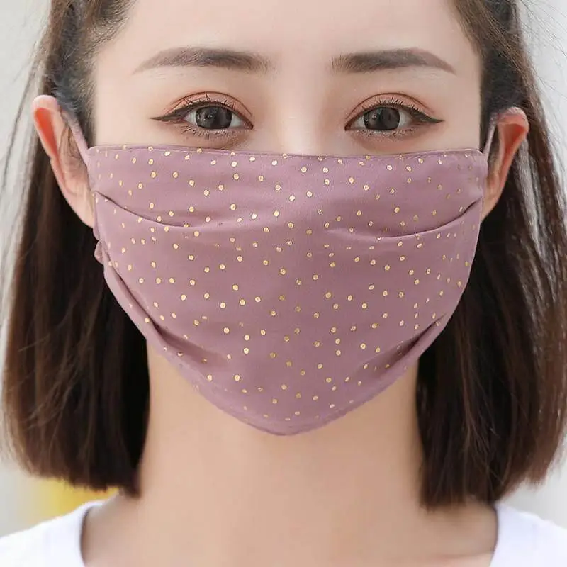 Sun Protection Face Mask Women's Summer Trendy Double Layer Lightweight Breathable Cycling Face Protection Ice Silk Large Mask
