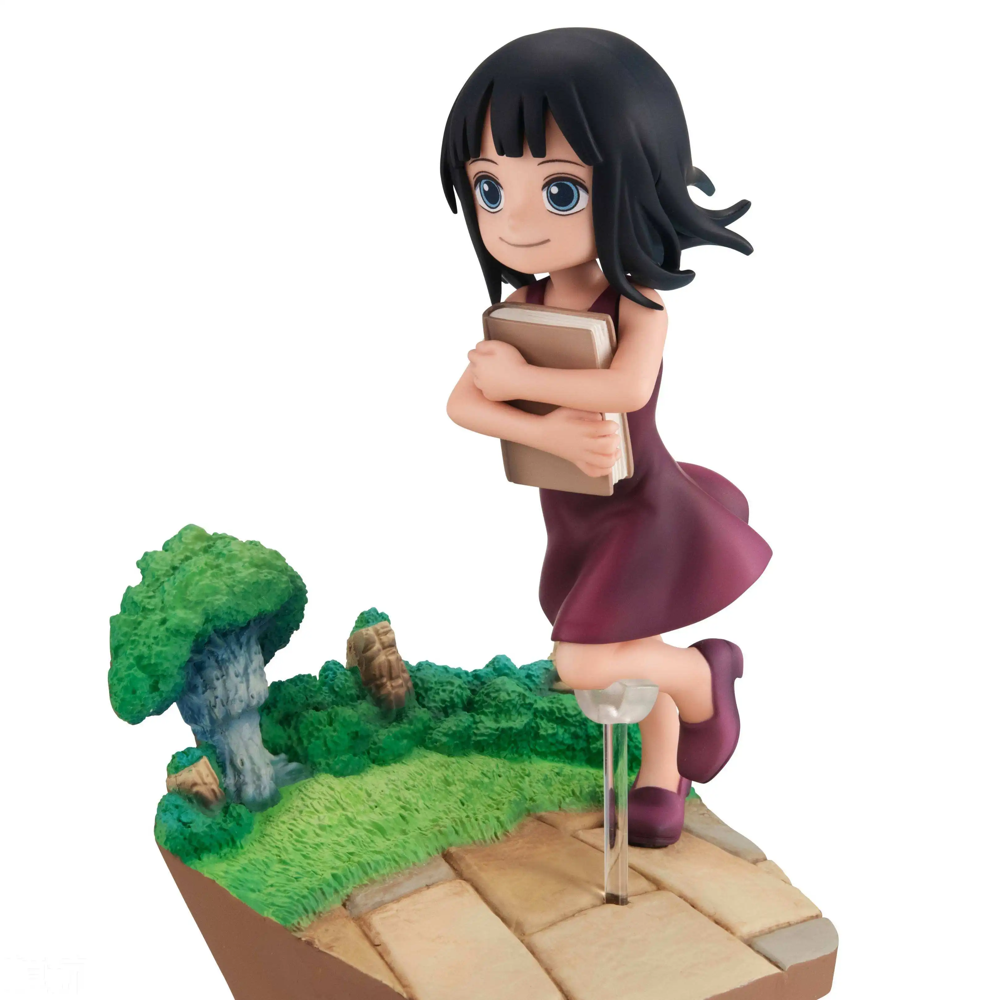 SF065 Ones Pieces Miss Allsunday Childhood Nico Robin Running Anime Action Cartoon Figure Model Gift for Collection Decoration