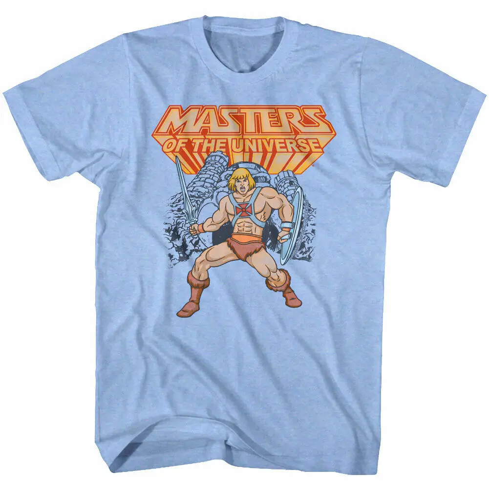 Masters Of The Universe Men'S T Shirt He Man At Castle Grayskull Official