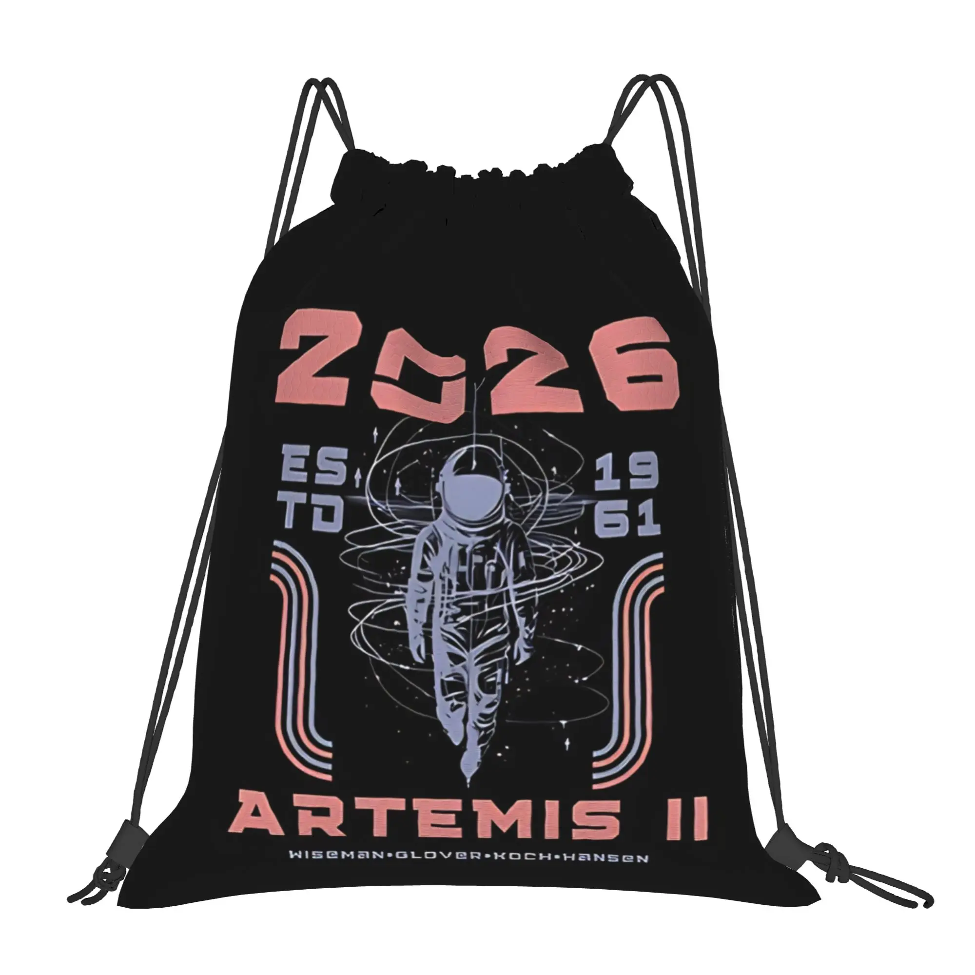 2026 Artemis II 1  Portable Shopping Drawstring Backpack Riding Backpack Gym Clothes Drawstring Bags