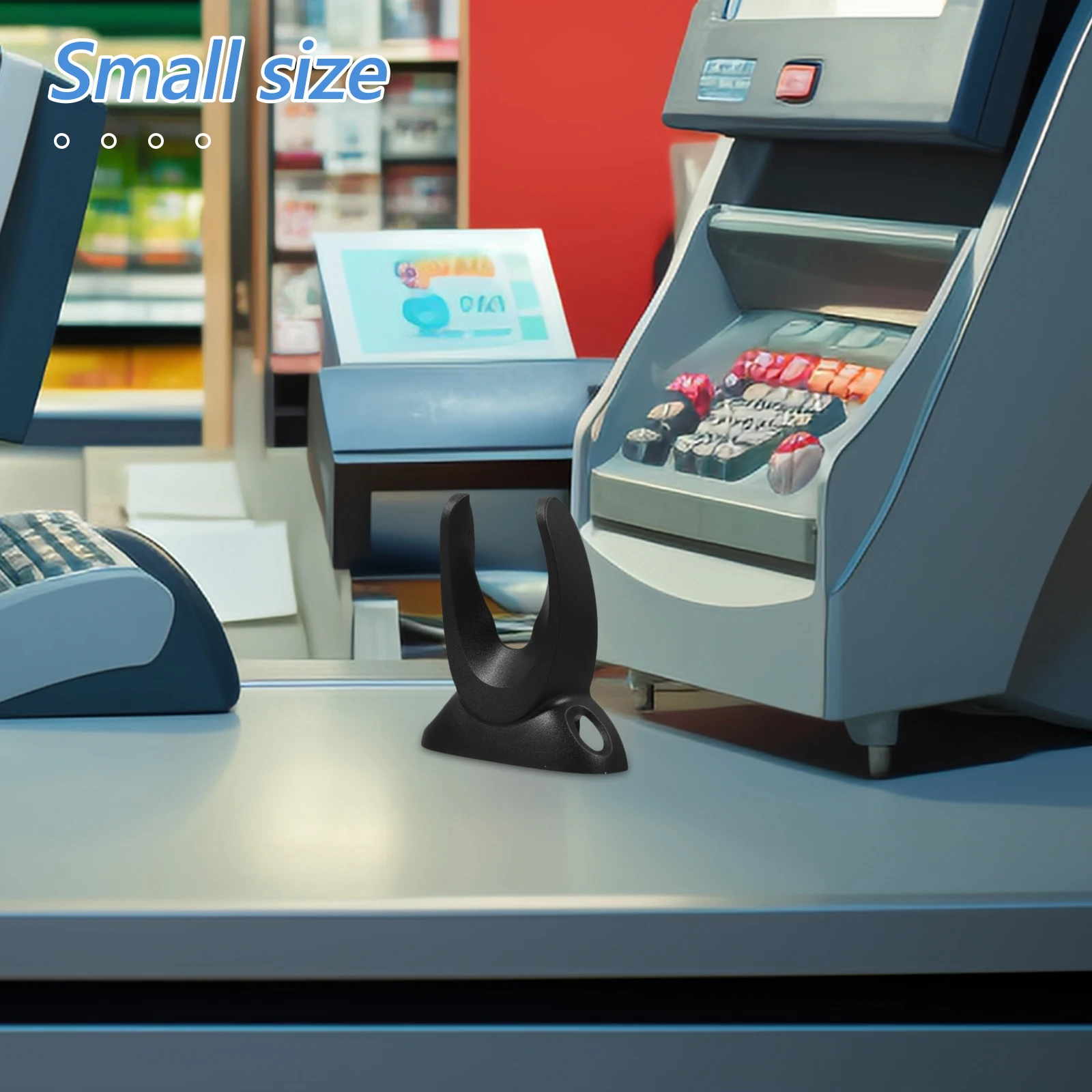 

Plastic Barcode Scanner Holder Stand Stable Compact Lightweight for Handheld Reader Supermarket Store Application Rack