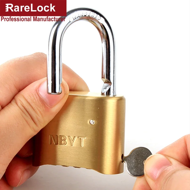 Cobre Combinação Cadeado para Porta do Portão, Gym Código Locker, Alta Segurança, Digital Password Lock, yp14G1, Porta, Gabinete