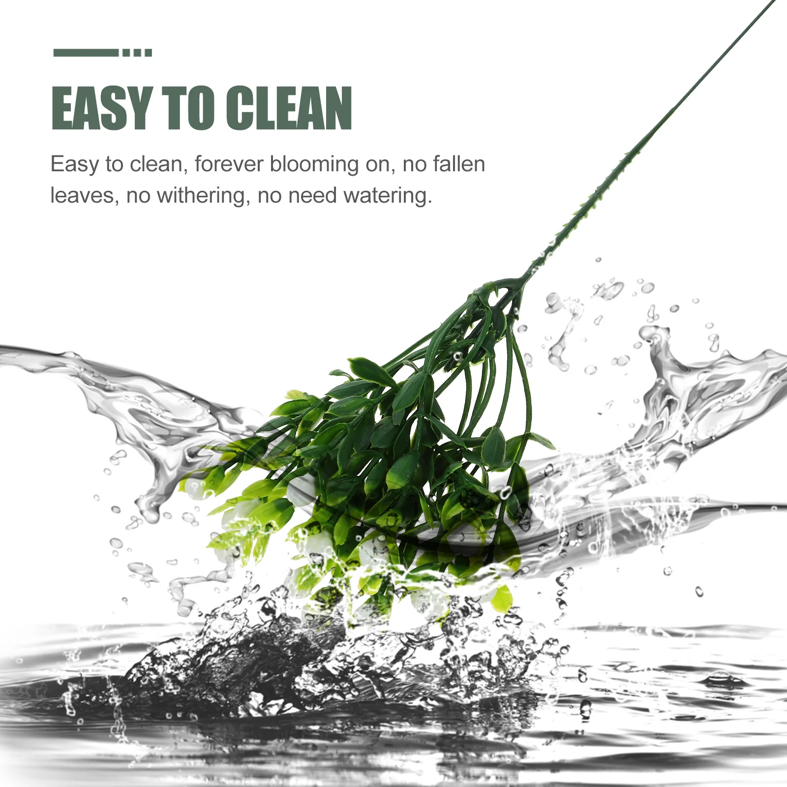 

10Pcs Artificial Baby's Breath Flower Stems Lifelike Bouquet Decor Home Party Wedding Vase Arrangement Faux Flowers