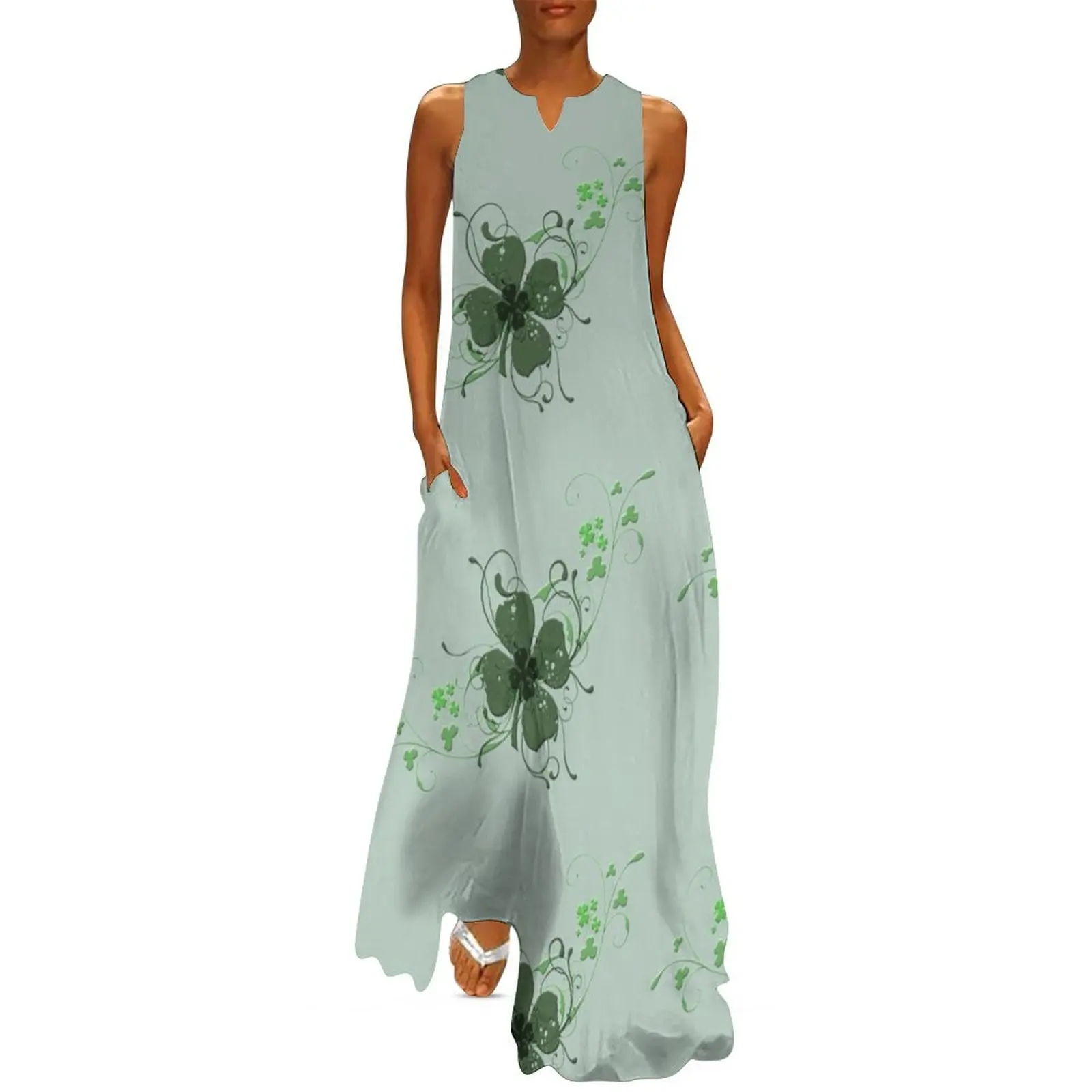 Elegant Shamrock Long Dress dresses women summer 2025 Woman clothes elegant women's sets Dress