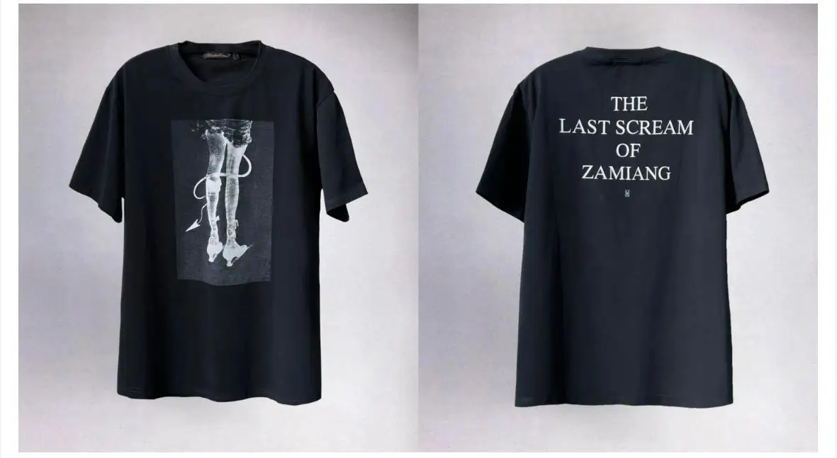 2024 Undercover Devil Tail Leg Short Sleeve T-shirt The Last Scream Zamiang Tee TX1176