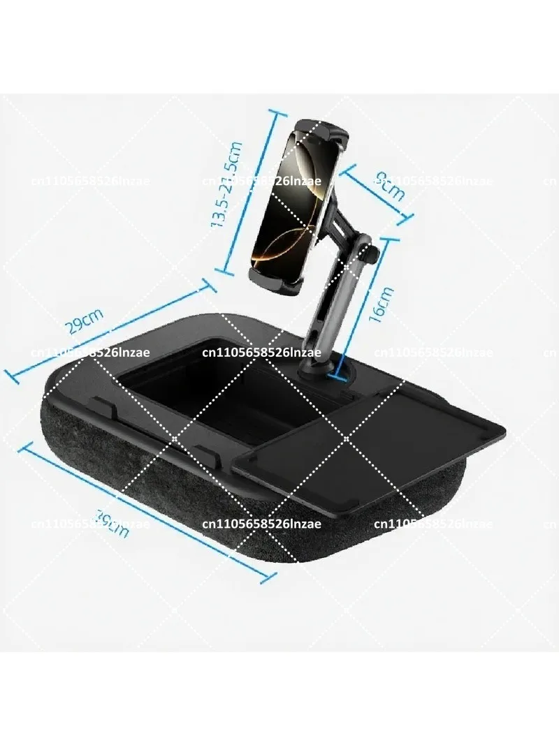 Lazy Sofa Bed Throw Pillow with Removable Phone Holder, Couch Side Lying Watching Live Stream, Drama Chasing Cushion