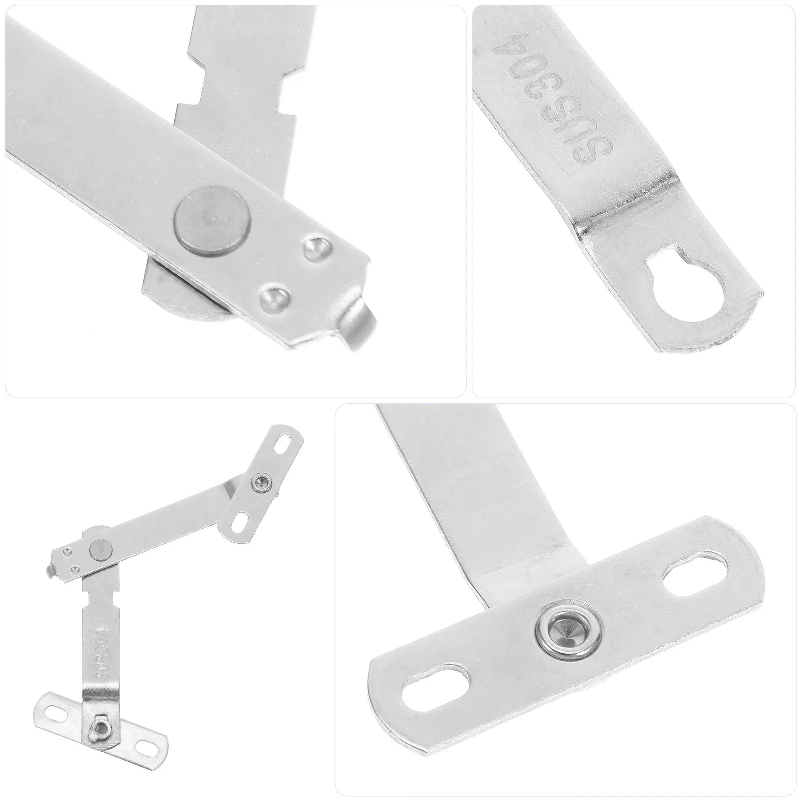 4 مجموعات نافذة المحدد الفولاذ المقاوم للصدأ فتح مقيد قفل الأمان بابية نافذة منزلقة جهاز التحكم في حارس السلامة