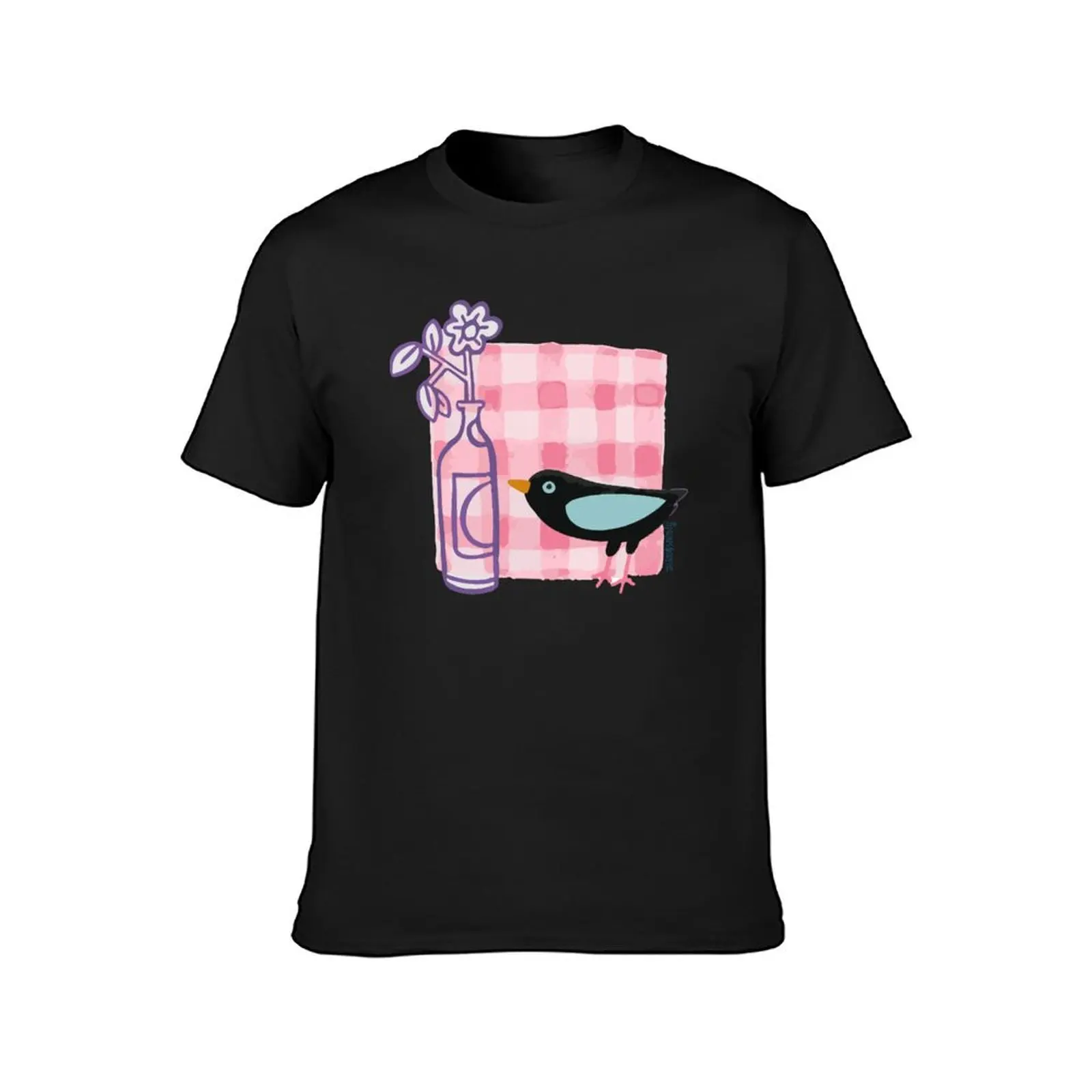 T-shirt unisexe petit déjeuner avec l'oiseau, haut d'été, chemises graphiques, drôle, surdimensionné, hommes, Jason