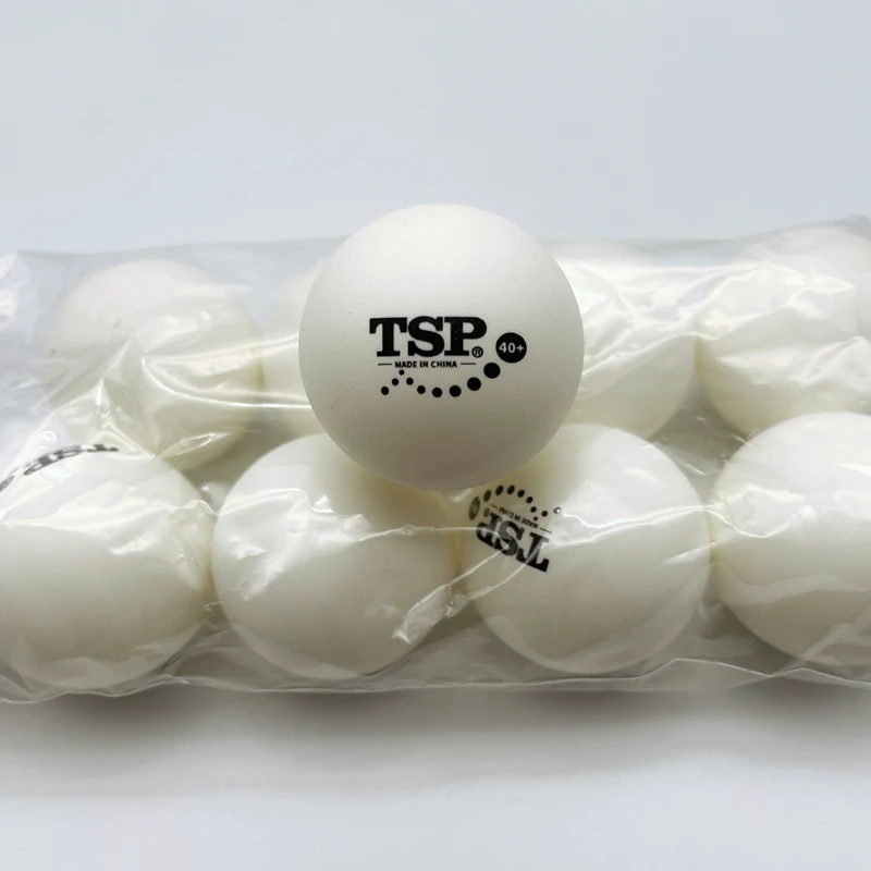 10balls TSP 40mm+ Poly Table Tennis Balls (Seamed) New Material Plastic Ping Pong Balls ITTF Approved