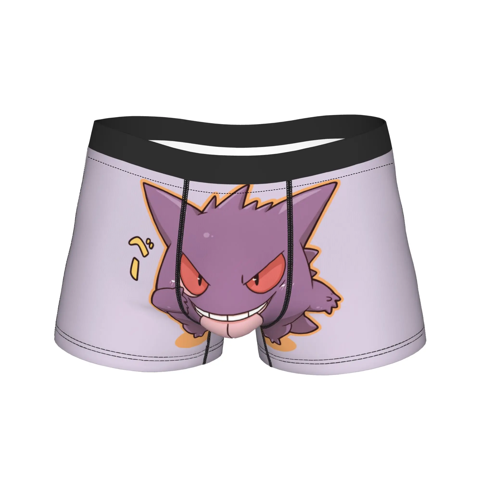 

Gengar Underwear Sexy Soft Panties Design Boxer Brief For Man 3D Pouch Plus Size Boxershorts