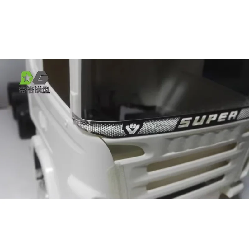 Logo Explosion-proof Net V8 Super Decoration for 1/14 Tamiya RC Truck Trailer Tipper Scania R470 R620 770s R730 Car Accessories
