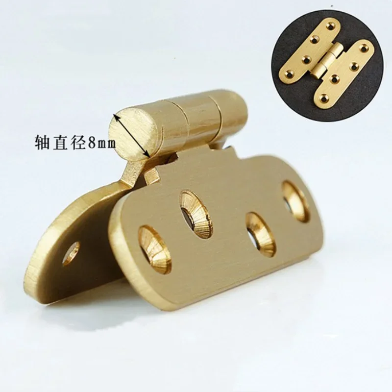4Pcs Antique Brass Door Hinges Bronze Furniture Cabinet Drawer Door Butt Hinge For Vintage Jewelry Wooden Box Furniture Hardware