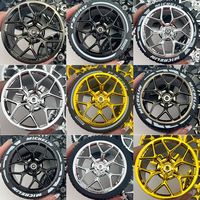 MOC CADA Wheels Tyres Building Blocks Model Accessory Wheels Compatible With LEGO Vehicle 1:8 Car 42083 42056 42115 42143 Wheels