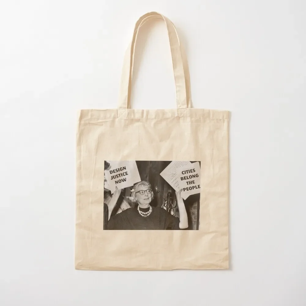 

Jane Jacobs Design Justice Now Tote Bag tote bag men's hand bag ladies custom canvas Handbags women