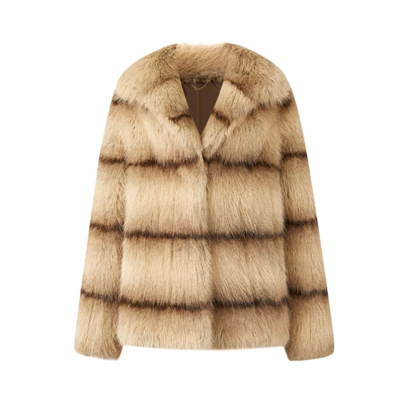 Women's winter coats new faux fur line mink fur short 2023