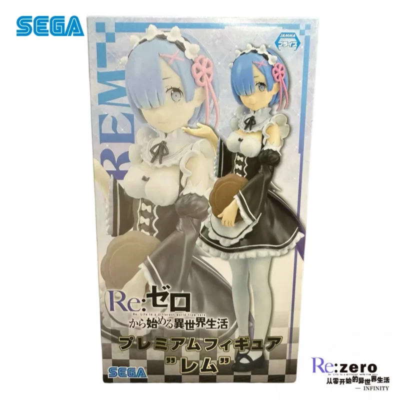 En Stock Sega Original Re Zero-arranque la vida en otro mundo Ram Rem figura de acción modelo muñeca nuevo modelo en caja garaje