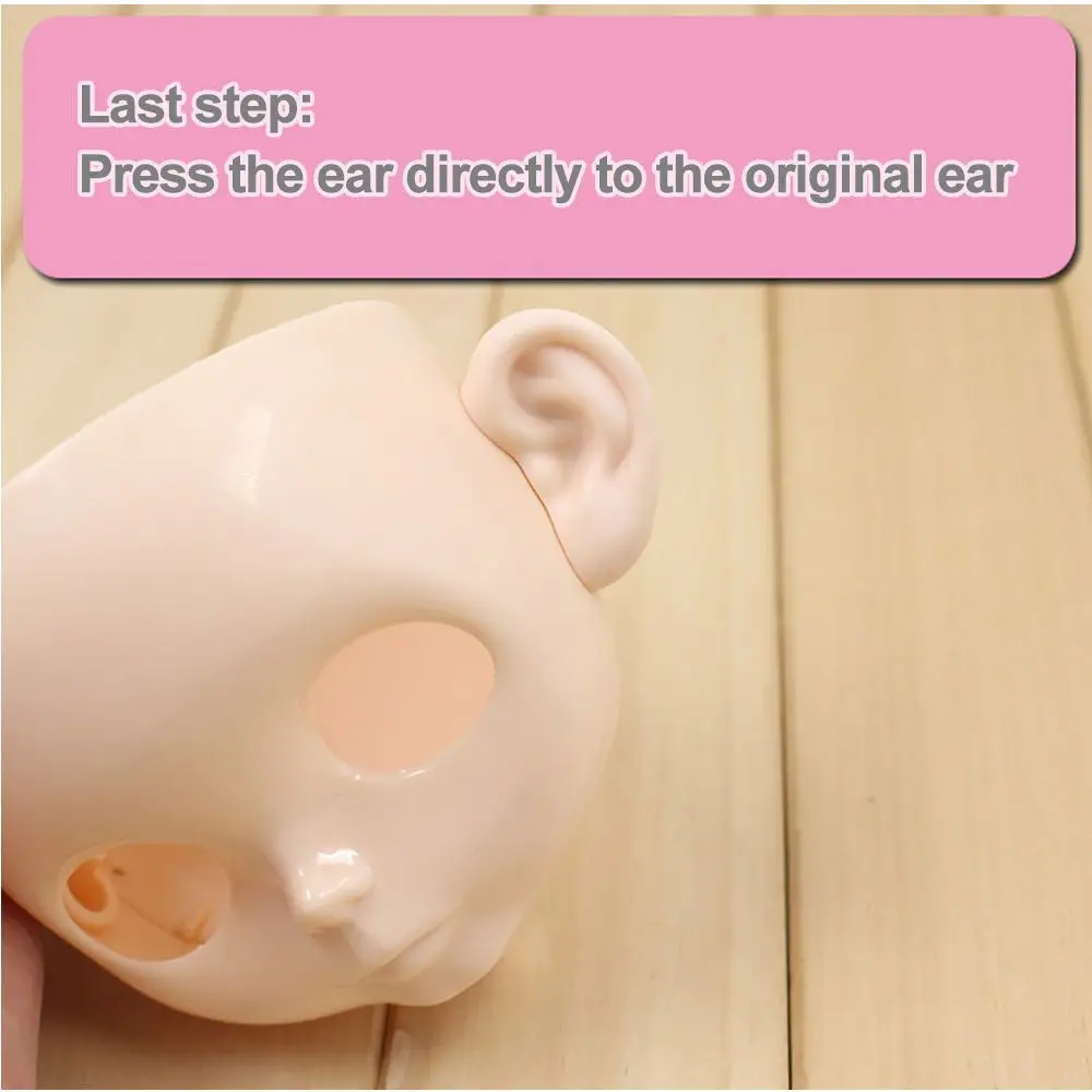 Children Artificial Elf Dolls Accessories Toys Doll Ears white natural tan dark and super black skin only ears no doll