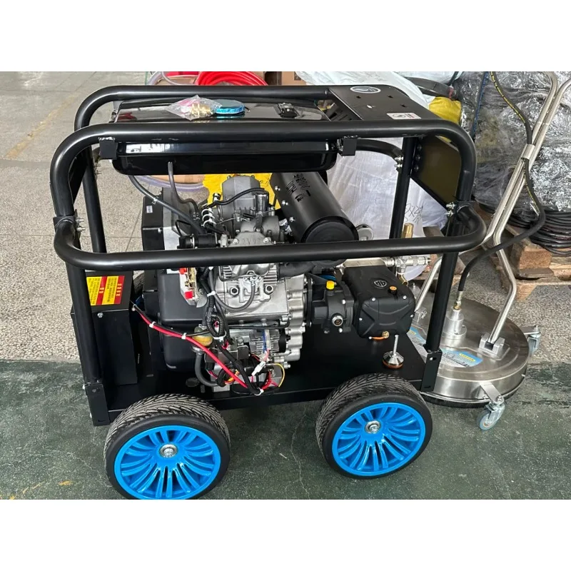 500bar 8000psi 30hp Heavy Duty Twin Cylinder Engine Sewer Pressure Cleaner Petrol High Pressure Washer for Roof Clean
