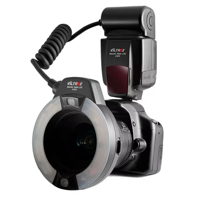 Viltrox JY-670 DSLR Camera Photo LED Macro Ring Lite Flash Speedlite Light for Canon Nikon Pentax Olympus DSLR Camera