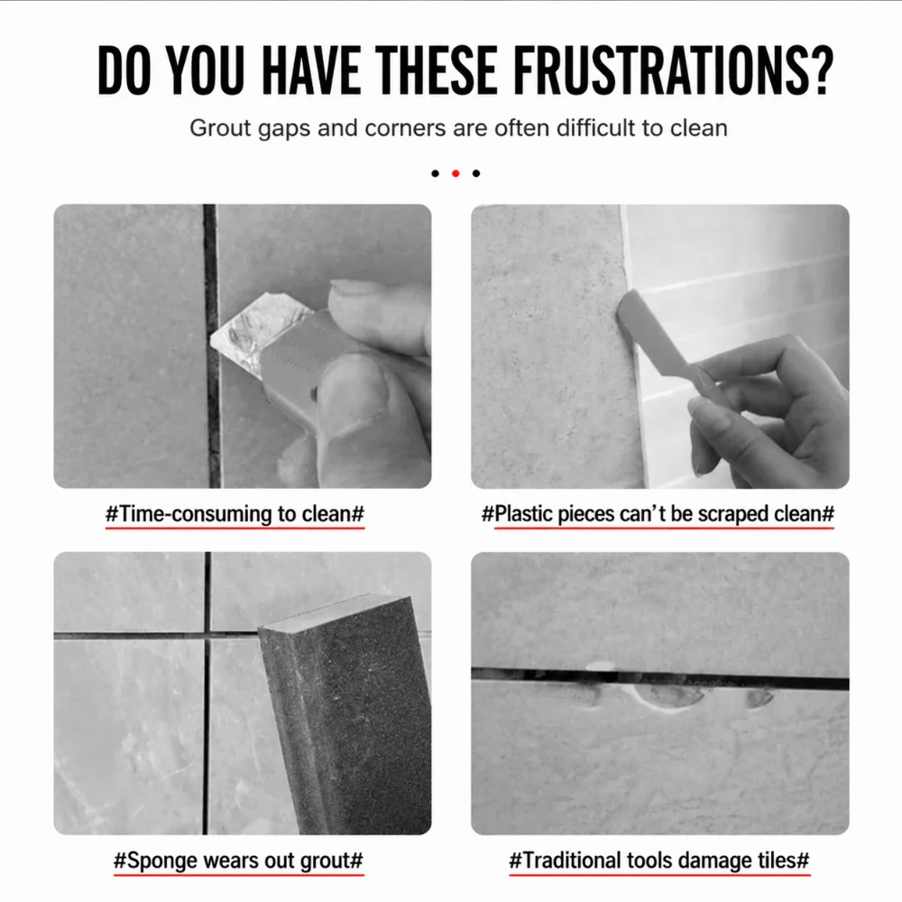 Double Head Grout Removal Pliers Thickened Sharp Edge Fastener Extract Pliers Labor Saving Ultra Thin Tip Grout Tool