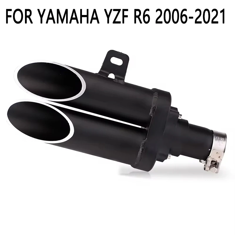 

universal 61mm Motorcycle Exhaust Motorcycle Exhaust Intermediate Tube With Db Killer For Yamaha R6 YZF-R6 2006-2020 R6 N