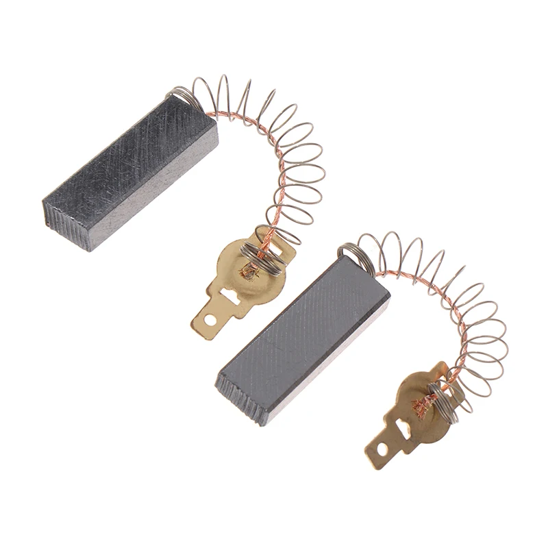 2pcs Spring And Wires Electric Motor Carbon Brushes For Dust Collector Cleaner