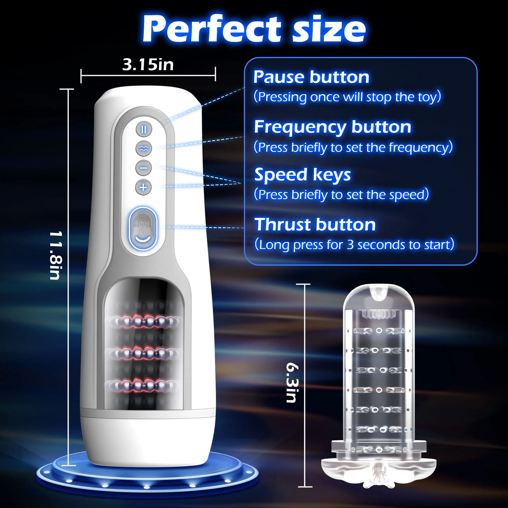 Kushor เครื่องสำเร็จความใคร่อัตโนมัติสำหรับผู้ชาย, 3D เซ็กซ์ทอยหมุนช่องคลอดเสมือนจริงสำหรับผู้ชายผลิตภัณฑ์สำหรับผู้ใหญ่18