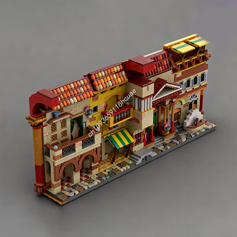 2043개 MOC 리틀 앤틱스 스트리트 건축 모델 블록 어린이 모듈 조립 아이디어 크래프트 장난감 크리스마스 선물