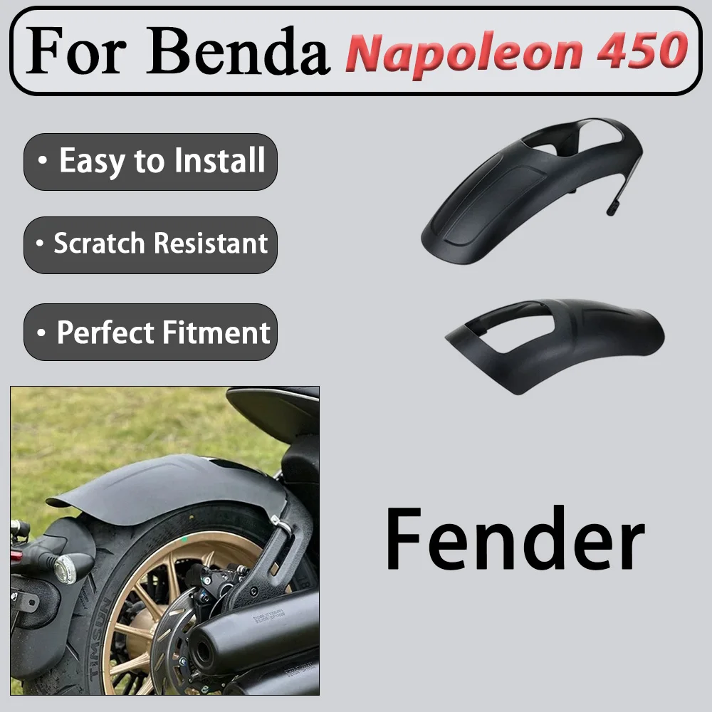 For Benda Napoleon 450 Mudguard Extension Set - Front And Rear Mud Blocking Area Increase for Enhanced Cycling Experience
